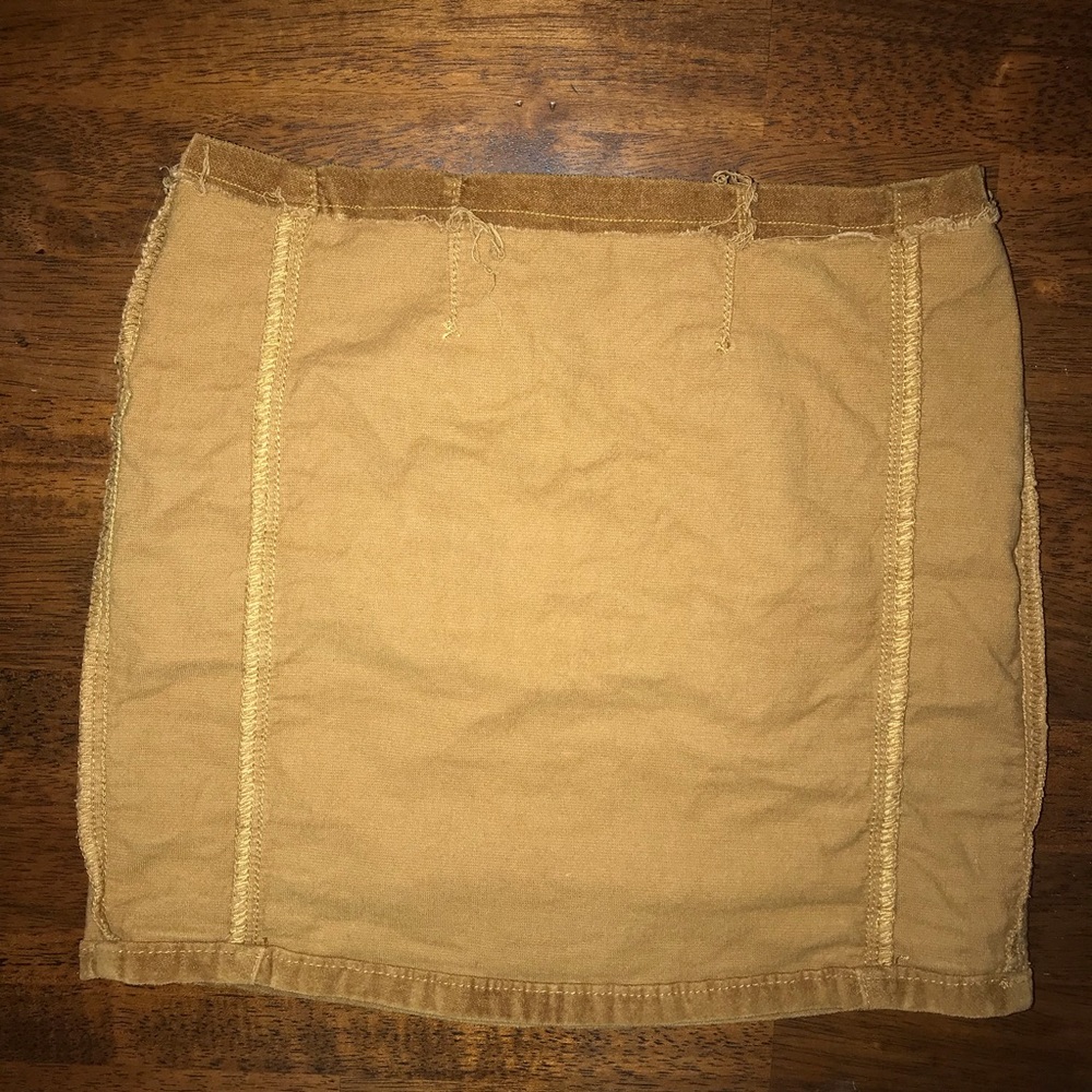Ships Today! Brandy Melville Suede Bodycon Skirt - Picture 7 of 8